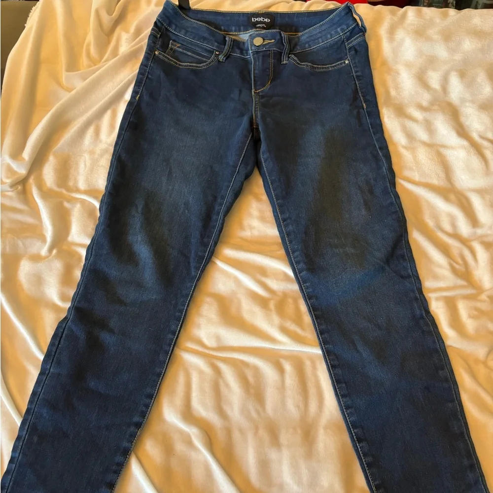 bebe Dark Blue Skinny Jeans - Slim Stretch Denim size 26